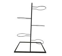 AMSLSIU Indoor Basketball Storage Rack Holder Premium Durable Space Saving Storage For Balls And Accessories Scratches And Fading Available For Long Service Life. , Black , 37x24x64.5cm