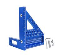 AMSLSIU Innovative 3D Multi Angle Measuring Ruler Woodworking Square Protractor Tool Enhances Engineer Measurement Techniques Triangle Ruler Carpenter Craftsmen Engineering, Blue, 79x85x112mm