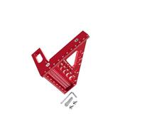 AMSLSIU Innovative 3D Multi Angle Measuring Ruler Woodworking Square Protractor Tool Enhances Engineer Measurement Techniques Triangle Ruler Carpenter Craftsmen Engineering, Red, 79x85x112mm