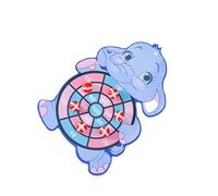 AMSLSIU Interactive Kids Game Safety Target Sticky Ball Board with 6 Balls Engaging and Entertaining Toy Sports, elephant