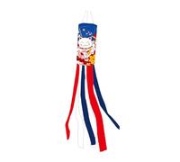 AMSLSIU Japanese Carp Windsock Streamer Japanese Styles Compact Lightweight Hanging Gifts Making Compact And Easy To Handle. Decorative Wind Flag Hanging, D, 13x100cm
