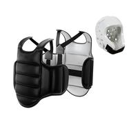 AMSLSIU Karate Chest Protector Protective Gear Lightweight And Durable Offering Comfort During Training Activities For Everyone Muay Thai Taekwondo Boxing Protections Protective , Black and White , M