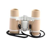 AMSLSIU Kids Binoculars Lightweight with 4x30 Magnifying Lens for Outdoor Fun Exploring Nature Different Perspective Compact Binoculars for Kids Pretend Bird Watching, Coffee Black, 8.8x11x4cm