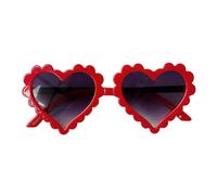 AMSLSIU Kids Eyeglasses Beach Outdoor Sunglasses Heart Shaped Cool UV400 Durable Plastic Frame Fun Heart Shaped Sunglasses Kids Chidren Eyewear Infant Boy Girl Eyewear Plastic
