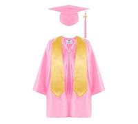 AMSLSIU Kids Graduation Gown And Cap Set With Tassel For Boys And Girls Cloth Kids Graduation Gown Set Cap With Tassel