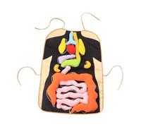 AMSLSIU Kids Human Body Organs Awareness Educational Apron Fun 3D Organ Apron Teaching Aid For School Science Learning 3D Organ Human Body Anatomical Model