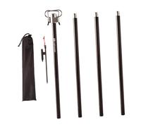 AMSLSIU Light Stand Camping Lamp Bracket For Picnics Lightweight Outdoor Lantern Stand Backyard Activities Camping Lantern Is Foldable And Comes With Ground Stake And, Black, 169 cm