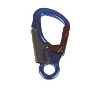 AMSLSIU Lightweight Aluminum Double Locking Snap Hook Carabiner Outdoor Adventures Spring Snap Hook For Gear Very Easy To Spring Carabiner For Swings Outdoor, Blue, 14x7.3cm
