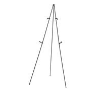 AMSLSIU Lightweight Folding Display Rack with Metal Adjustable for Various Applications Artists On Move Telescoping Display Easel is Made of Metal Poster, Black, Expand Height 169cm