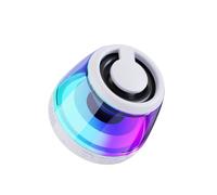 AMSLSIU Magnetic Suction Pocket Speaker For Tourist Attraction ABS Mini Speaker MP3 Player 3.5W Speaker MAX 32GB Indoor, White