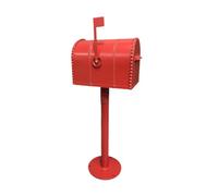 AMSLSIU Mailbox For Outside Decorative Large Capacity Iron Letterbox Durable Keeping Mail Dry Ensuring Durability And Longevity. Of Iron Mailbox Are 9.45inch X 6.30inch X