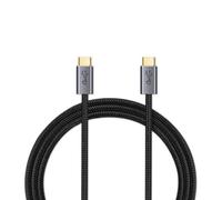 AMSLSIU Male to Male Type-C Data Cable Aluminium Alloy USB 3.2 Notebook Computer Projector Transmitting Cord Adaptor Accessories, 0.5m