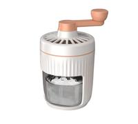 AMSLSIU Manual Ice Crusher Shaver Machine Small Shaved Ice Machine for Offices Hand-cranked Snow Cone ABS Snow, B