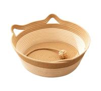 AMSLSIU Marvelous Cat Bed Cozy Pet House Chic Cave Nest Contemporary Sleeping Area Washable And Easy Cleaning. Puppy Warm Cave Sleeping Bed Small Dog House Kennel Pet Supplies, Brown, M