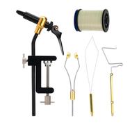 AMSLSIU Metal Fly Tying Finisher Knotter Durable Fly Tying Tools Designed for Beginners and Seasoned Anglers Pursuing Success Bobbin Thread Holder Bobbin Holder, White