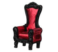 AMSLSIU Mini High Back Sofa Chair Miniature Scene Building Toy 112 Dollhouse Sofa Model For Landscape Architectural Models 1/12 Dollhouse Single Doll Chair Model , red , 8.5x16cm