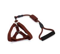 AMSLSIU Mini Pig Harness Leash Foldable Mini Walking Harnesses Nylon Wear-resistant Portable Leashes Safe Belt Lead Rope for Jogging, Coffee,0.8 * 120cm, M