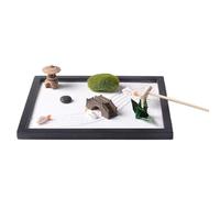 AMSLSIU Mini Sand Table Meditation Statue Premium Desk Meditation Garden Statues Transforming Workspace To Zen Desktop Zen Garden Kit Sand Table Accessory