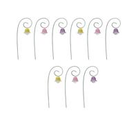 AMSLSIU Miniature Fairy Garden Outdoor Flower Style Lanterns Garden With Charming Decorative Elements As Well As Decorating Fairy Tale Gardens Outdoor Hanging Lantern Miniature