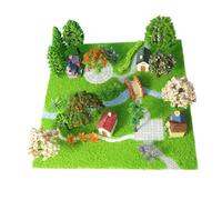 AMSLSIU Miniature Landscape Craft Kit With Scenery Features Mixed Trees Enhancing Practical Skills And Imaginative Play Miniature Town Scenery Mixed Trees Gifts