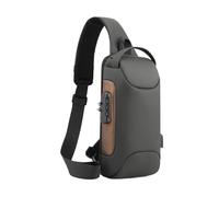 AMSLSIU Minimalist Travel Bag For Easy Searching And Carrying And Waterproof. Can Be Carried On Backpack Or Carried By Hand, Grey gold matching