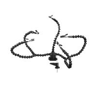 AMSLSIU Multi-Functional Soldering Station 3 in 1 for Precise Control and Versatile Flexible Arm Soldering Station and Hot Air, Black, Five Claws