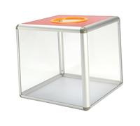 AMSLSIU Multifunctional Donation Boxes Organizer Cases Portable Storage Solution Helps Everything Neat During Fundraising Campaigns Transparent Lotterys Box Draw Box Raffle Prop, Transparent, Large