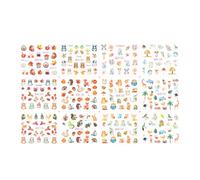 AMSLSIU Nails Stickers Lovely Fashion Maple Decals Printing Manicure Sliders Geometric Elements Decorations Accessories, 1692, BN1681