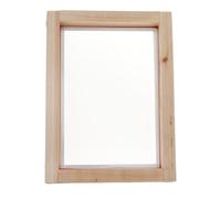 AMSLSIU Natural Silk Screen Printing Mesh With Lightweight Wooden Frame Various Printing Applications In Different Industries Mesh Screen With Natural Wooden, Wood, 20x30cm 55T