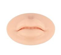 AMSLSIU Nude Open Mouth Lips Practice Silicone Skin Double-sided Eyebrow Training Coloring Microblading Salon Use Beginner