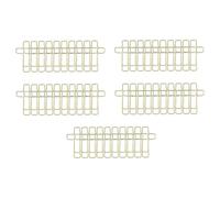 AMSLSIU Office Stationery Paper Clip Student for Creative Metal Clip Beautiful Decoration Making Work Time More Fun And Amusing Paper Clips School Supplies Binder Bookmark, Golden, 2x3.4cm