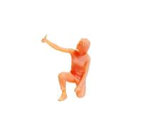 AMSLSIU Orange Color People Figures Model Adding Style To Miniature Scene DIY Model Layout Architectural Building Designs 1/64 Scale Unpainted Figure Miniature, Style D