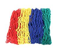 AMSLSIU Outdoor Balcony Net Rope Netting Playground Keeps Children Safe with Strong Nylon Rope Grid Designed for Climbing and Play Areas Colorful Nylon Grid Children Climbing Net, Rainbow, 1x4m 10cm