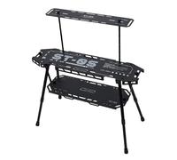 AMSLSIU Outdoor Foldable Grill Table Barbecue Side Table Patio Desk For Work Study Premium Durability High Storage Capacity Folding Camping IGT Combination