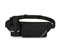 AMSLSIU Oxford Cloth Waterproof Bag Waist for Oxford Cloth Hydrated Water Bottle Holder and Pack Convenient Water Hikers and, Black
