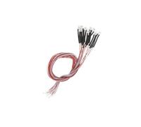 AMSLSIU Pack of 10 Pre-wired 3mm LED Light Bulb Emitting Diodes DC3V Luminous and Durable, Orange, 30cm