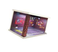 AMSLSIU Parking Lot Model Car Display Case Showcase 132 Scale Diecast Car Display Box With Realistic Garage Scene For Collectors 1/32 Scale Model Case For Diecast