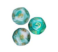 AMSLSIU Party Board Game Props Constellation Dice Astrology Dice Multifaceted Polyhedral Set Collectors And Game Lovers Constellation Astrology Role Play, Style D