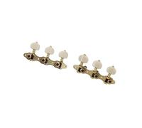 AMSLSIU Pearl White Premium Guitar Tuning Keys Replacement Part for Long-lasting Durability, Type 1