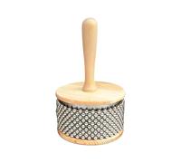 AMSLSIU Percussion Instrument With Metal Beads Hand Cabasa Educational Gift For Little Musicians In Rooms Is Durable And Not Easy To Break.Stainless Steel Pearl Necklaces And, Dia 11.5cm