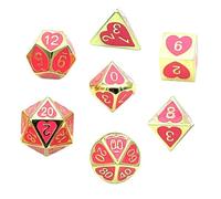 AMSLSIU Polyhedral Dice Set Metal Lot Beautifully Crafted D4 D6 D8 D100 9 D12 D20 Dice All Types Of Board Games D4 D6 D8 D10 D12 D20 Alloy Multi Side Role