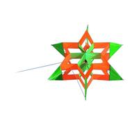 AMSLSIU Portable 3D Kite Easy To Carry Beach Parks Multi Green 100 cmx38 cm