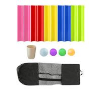 AMSLSIU Portable Build Teams Field Day Game Kids Pipeline Group Learning Exercise Outdoor Challenge Fun Suitable For Outdoor Team Training Pipeline Kits Golf Balls With Storage Bag Adults, 50cm