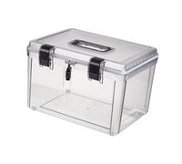 AMSLSIU Portable Dustproof Case Premium Digital Camera Lenses and Accessories During Road Trips and Outdoors Transparent Waterproof Dry Box for Digital Camera, with Lock, 32x24x21.5cm