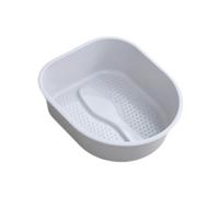 AMSLSIU Portable Foot Bath Basin Foot Soaking Tub Bath Spa for Women Men Care Solution At Home Making Nice Gift for Massage Basin for Elderly, Gray, 38.5x33x11.5cm