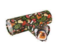 AMSLSIU Portable Hamster Tunnel For Small Spaces Low Maintenance Compact Size Guinea Pig Tunnel Hamster Supplies House, Summer Edition