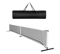 AMSLSIU Portable Pickleball Net Set System 22 Feet Badminton Net With Stand For Outdoor Backyards Sports Equipment Activities Pickle Ball Game Tennis Metal Frame Stand