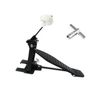 AMSLSIU Portable Single Foot Kick Single Chain Kick Pedal Made With Durable Aluminum Alloy Drummers Of All Levels Percussion Instrument Drum Pedal Drummer Gifts, Black, 26x15x10cm