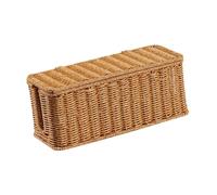 AMSLSIU Power Strip Box Electrical Cord Management Reduces Clutter In Living Rooms Protecting Children Pets Accidental Trips Cable Management Box Cable Organizer With Lid, 2 Open Slots, 31.5x13x13cm