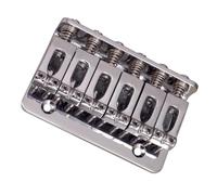 AMSLSIU Premium Set Top Load Concave Saddle 6 String Bridge for Electric Guitar Reliable and Long-lasting, Silver